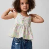 Bebek & Yürümeye Başlayan Çocuk Peplum Fiyonklu Tank Top