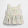 Bebek & Yürümeye Başlayan Çocuk Peplum Fiyonklu Tank Top