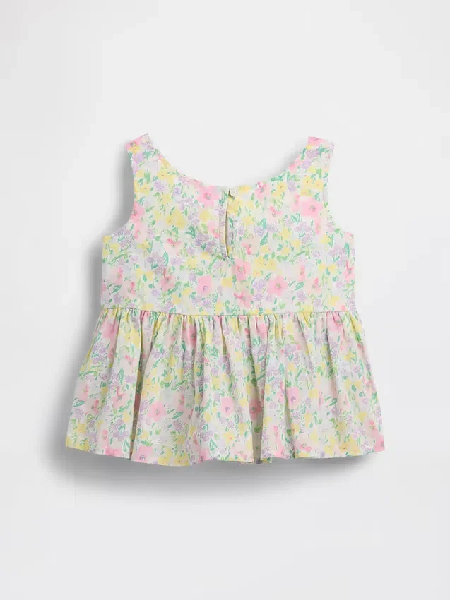 Bebek & Yürümeye Başlayan Çocuk Peplum Fiyonklu Tank Top