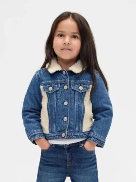 Bebek & Yürümeye Başlayan Çocuk Sherpa Icon Denim Ceket
