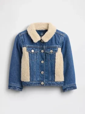 Bebek & Yürümeye Başlayan Çocuk Sherpa Icon Denim Ceket