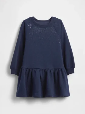 Bebek & Yürümeye Başlayan Çocuk Sweatshirt Elbise