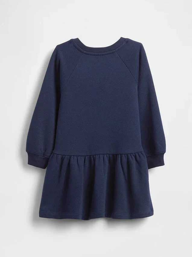 Bebek & Yürümeye Başlayan Çocuk Sweatshirt Elbise