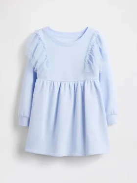 Bebek & Yürümeye Başlayan Çocuk Tül Sweatshirt Elbise