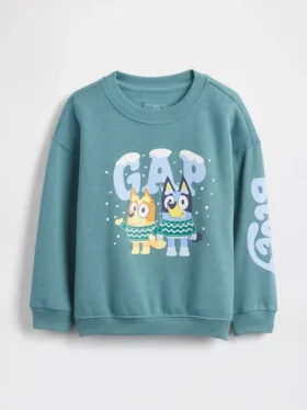 Bebek & Yürümeye Başlayan Çocuk Vintagesoft Bluey Grafikli Sweatshirt