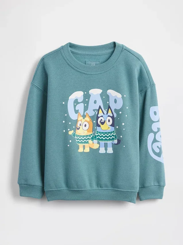 Bebek & Yürümeye Başlayan Çocuk Vintagesoft Bluey Grafikli Sweatshirt