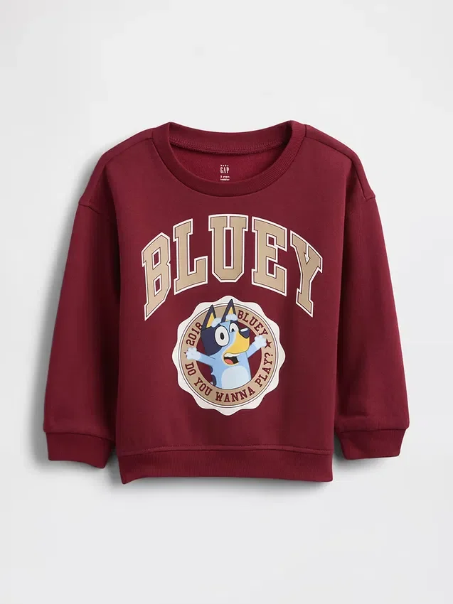 Bebek & Yürümeye Başlayan Çocuk Vintagesoft Bluey Grafikli Sweatshirt