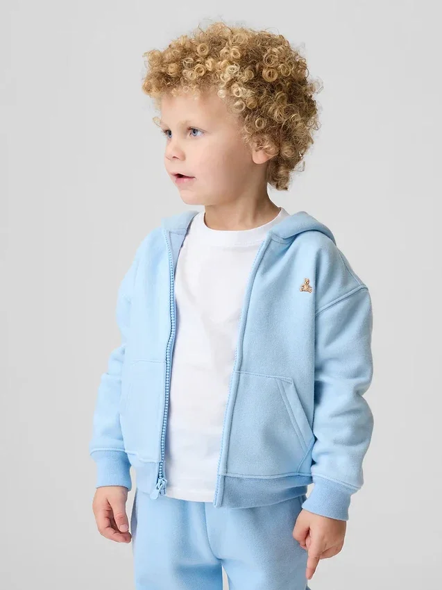 Bebek & Yürümeye Başlayan Çocuk Vintagesoft Fermuarlı Kapüşonlu Sweatshirt