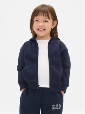 Bebek & Yürümeye Başlayan Çocuk Vintagesoft Fermuarlı Kapüşonlu Sweatshirt