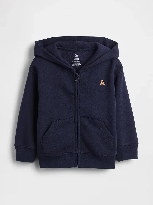 Bebek & Yürümeye Başlayan Çocuk Vintagesoft Fermuarlı Kapüşonlu Sweatshirt