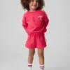 Bebek & Yürümeye Başlayan Çocuk Vintagesoft Fiyonklu Logo Sweatshirt Seti