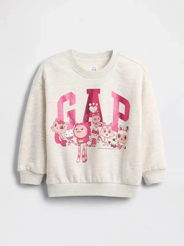 Bebek & Yürümeye Başlayan Çocuk Vintagesoft Gabby Cat Logolu Sweatshirt