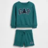 Bebek & Yürümeye Başlayan Çocuk Vintagesoft Havlu Kumaş Ayı Logolu Sweatshirt Takımı