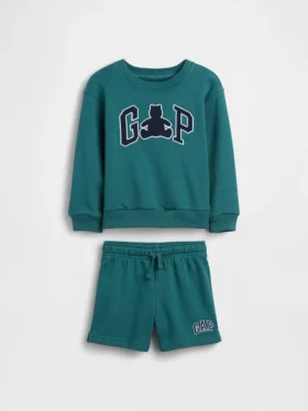 Bebek & Yürümeye Başlayan Çocuk Vintagesoft Havlu Kumaş Ayı Logolu Sweatshirt Takımı