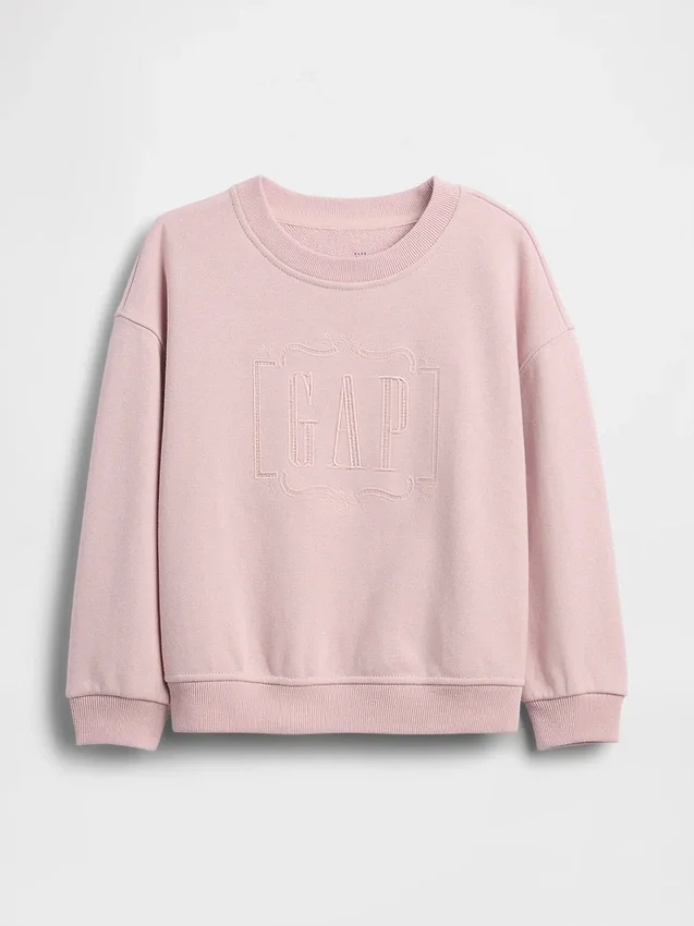 Bebek & Yürümeye Başlayan Çocuk Vintagesoft Havlu Kumaş Nakışlı Logo Sweatshirt
