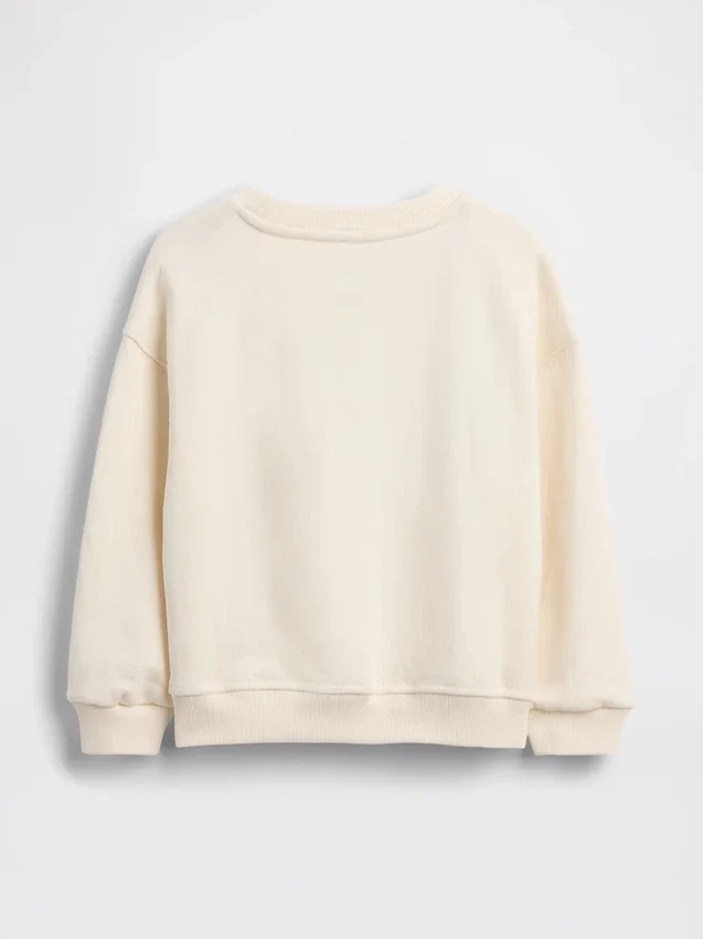 Bebek & Yürümeye Başlayan Çocuk Vintagesoft Havlu Kumaş Nakışlı Logo Sweatshirt