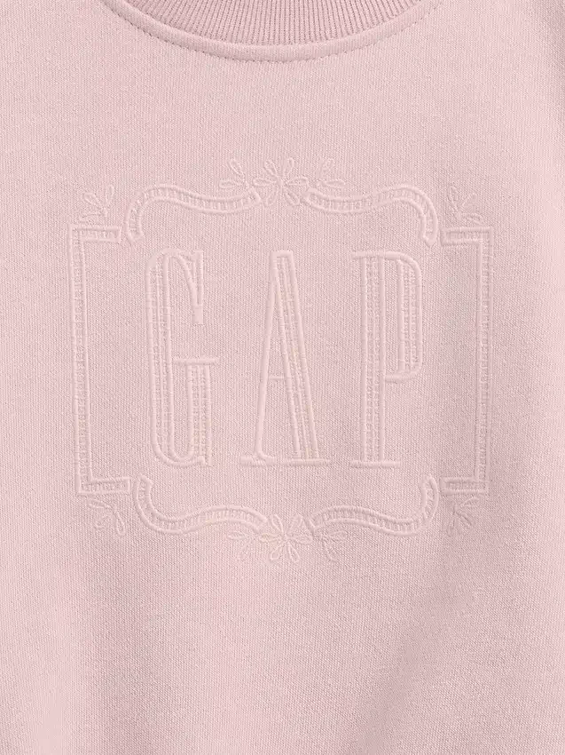 Bebek & Yürümeye Başlayan Çocuk Vintagesoft Havlu Kumaş Nakışlı Logo Sweatshirt