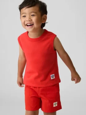 Bebek & Yürümeye Başlayan Çocuk Vintagesoft Havlu Kumaş Tank Top