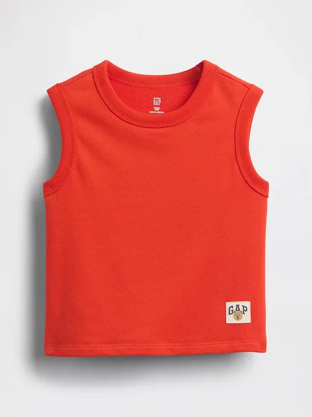 Bebek & Yürümeye Başlayan Çocuk Vintagesoft Havlu Kumaş Tank Top