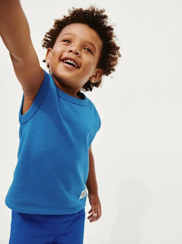 Bebek & Yürümeye Başlayan Çocuk Vintagesoft Havlu Kumaş Tank Top
