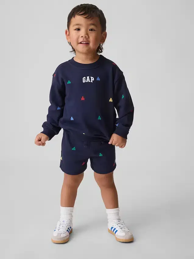 Bebek & Yürümeye Başlayan Çocuk Vintagesoft Havlu Kumaşlı Sweatshirt Seti
