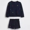 Bebek & Yürümeye Başlayan Çocuk Vintagesoft Havlu Kumaşlı Sweatshirt Seti