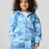 Bebek & Yürümeye Başlayan Çocuk Vintagesoft Kamuflaj Fermuarlı Kapüşonlu Sweatshirt