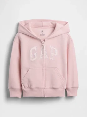 Bebek & Yürümeye Başlayan Çocuk Vintagesoft Logolu Fermuarlı Kapüşonlu Sweatshirt