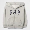 Bebek & Yürümeye Başlayan Çocuk Vintagesoft Logolu Fermuarlı Kapüşonlu Sweatshirt