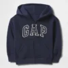 Bebek & Yürümeye Başlayan Çocuk Vintagesoft Logolu Fermuarlı Kapüşonlu Sweatshirt