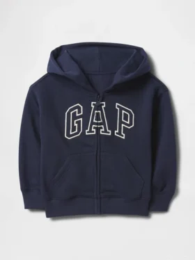 Bebek & Yürümeye Başlayan Çocuk Vintagesoft Logolu Fermuarlı Kapüşonlu Sweatshirt