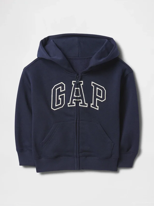 Bebek & Yürümeye Başlayan Çocuk Vintagesoft Logolu Fermuarlı Kapüşonlu Sweatshirt