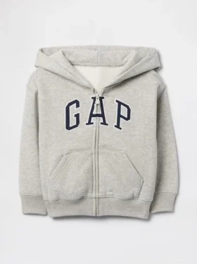 Bebek & Yürümeye Başlayan Çocuk Vintagesoft Logolu Fermuarlı Kapüşonlu Sweatshirt