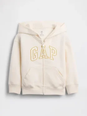 Bebek & Yürümeye Başlayan Çocuk Vintagesoft Logolu Fermuarlı Kapüşonlu Sweatshirt