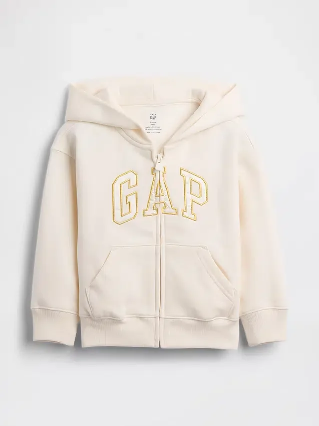 Bebek & Yürümeye Başlayan Çocuk Vintagesoft Logolu Fermuarlı Kapüşonlu Sweatshirt