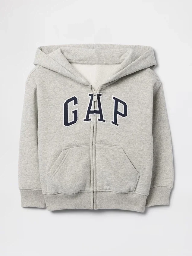 Bebek & Yürümeye Başlayan Çocuk Vintagesoft Logolu Fermuarlı Kapüşonlu Sweatshirt