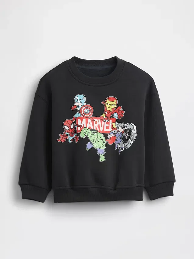 Bebek & Yürümeye Başlayan Çocuk Vintagesoft Marvel Logolu Sweatshirt