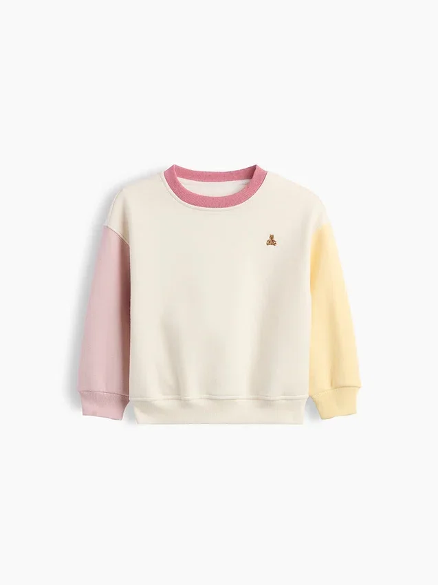 Bebek & Yürümeye Başlayan Çocuk Vintagesoft Renk Bloklu Sweatshirt