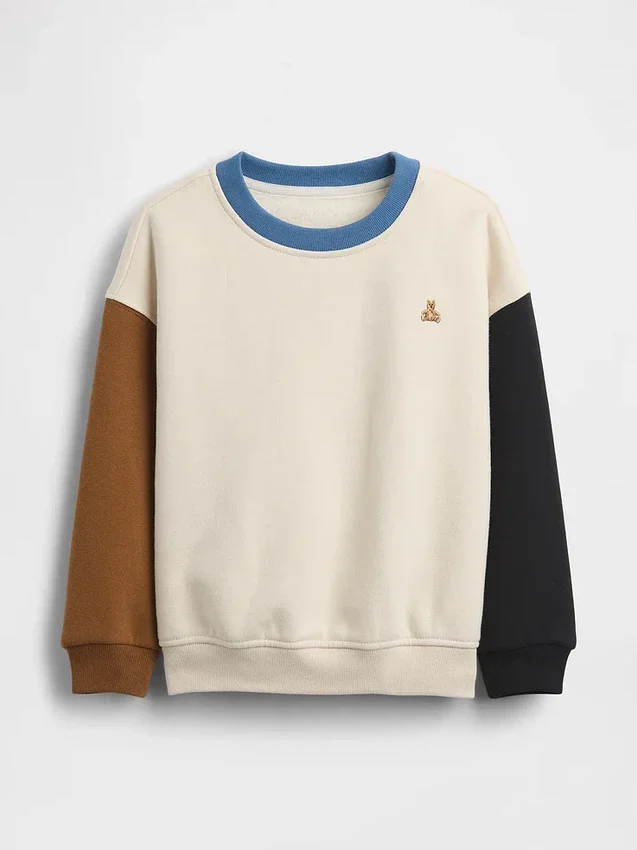 Bebek & Yürümeye Başlayan Çocuk Vintagesoft Renk Bloklu Sweatshirt