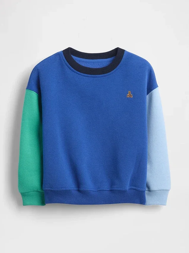 Bebek & Yürümeye Başlayan Çocuk Vintagesoft Renk Bloklu Sweatshirt