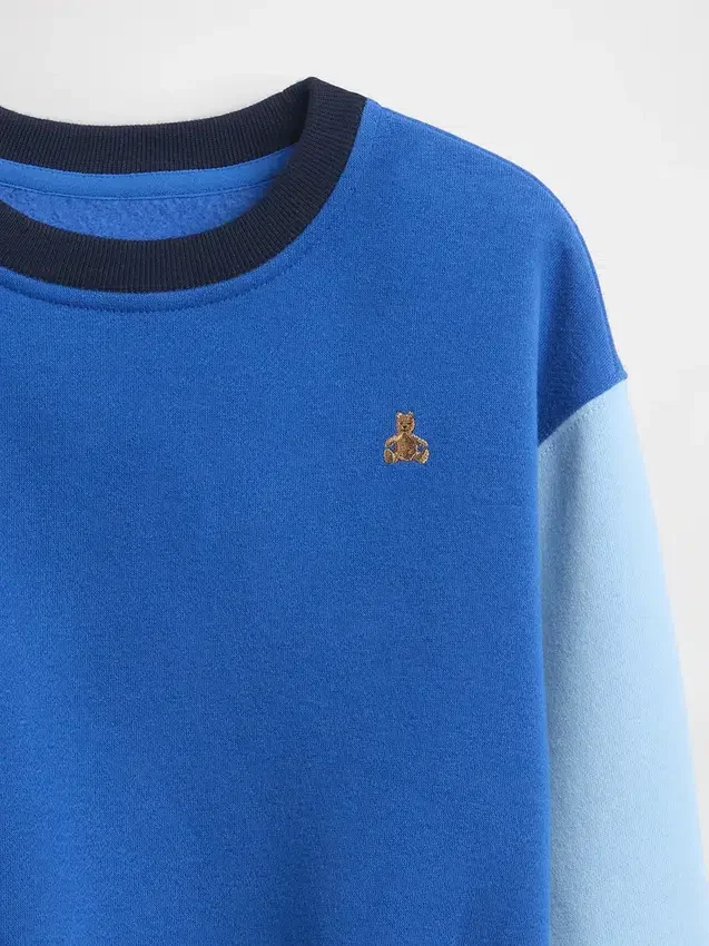 Bebek & Yürümeye Başlayan Çocuk Vintagesoft Renk Bloklu Sweatshirt