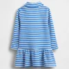 Bebek & Yürümeye Başlayan Çocuk Yarım Fermuarlı Başından Giyilen Sweatshirt Elbise