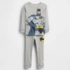Bebek & Yürümeye Başlayan Çocuklar İçin Batman Organik Fırçalanmış Pamuklu Pijama Seti