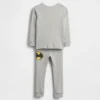 Bebek & Yürümeye Başlayan Çocuklar İçin Batman Organik Fırçalanmış Pamuklu Pijama Seti