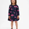 Bebek & Yürümeye Başlayan Çocuklar İçin Bel Kısmında Fırfırlı Sweatshirt Elbise
