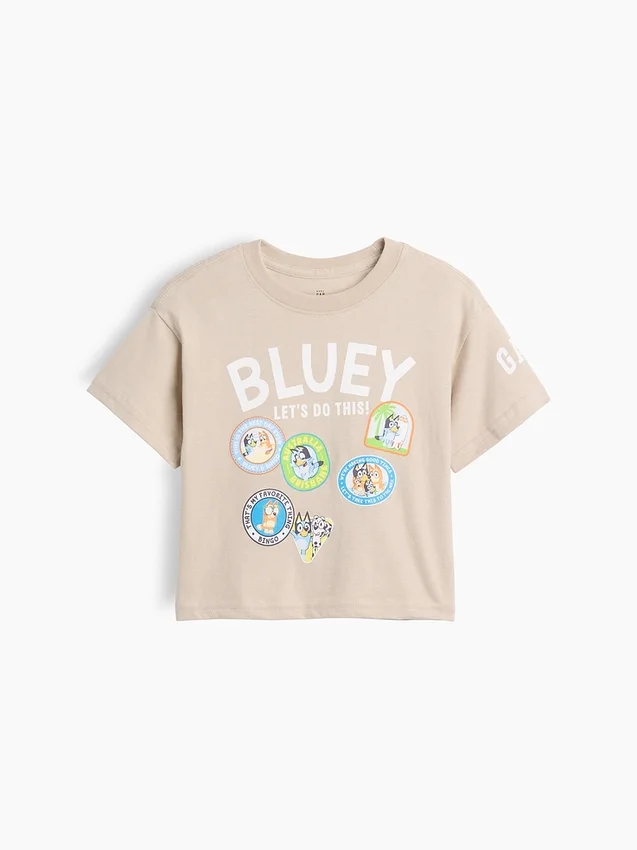 Bebek & Yürümeye Başlayan Çocuklar İçin Bluey Desenli Tişört