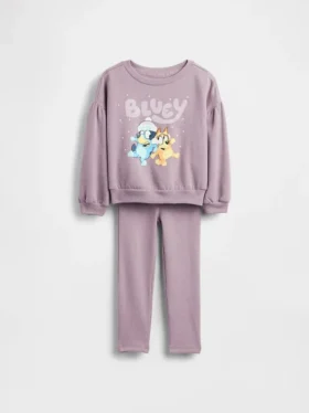 Bebek & Yürümeye Başlayan Çocuklar İçin Bluey Vintagesoft Sweatshirt ve Ribana Tayt Seti