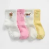 Bebek & Yürümeye Başlayan Çocuklar İçin Brannan Bear Dondurma Çorapları (4'lü Paket)