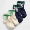 Bebek & Yürümeye Başlayan Çocuklar İçin Brannan Bear Varsity Logolu Crew Çoraplar (2'li Paket)