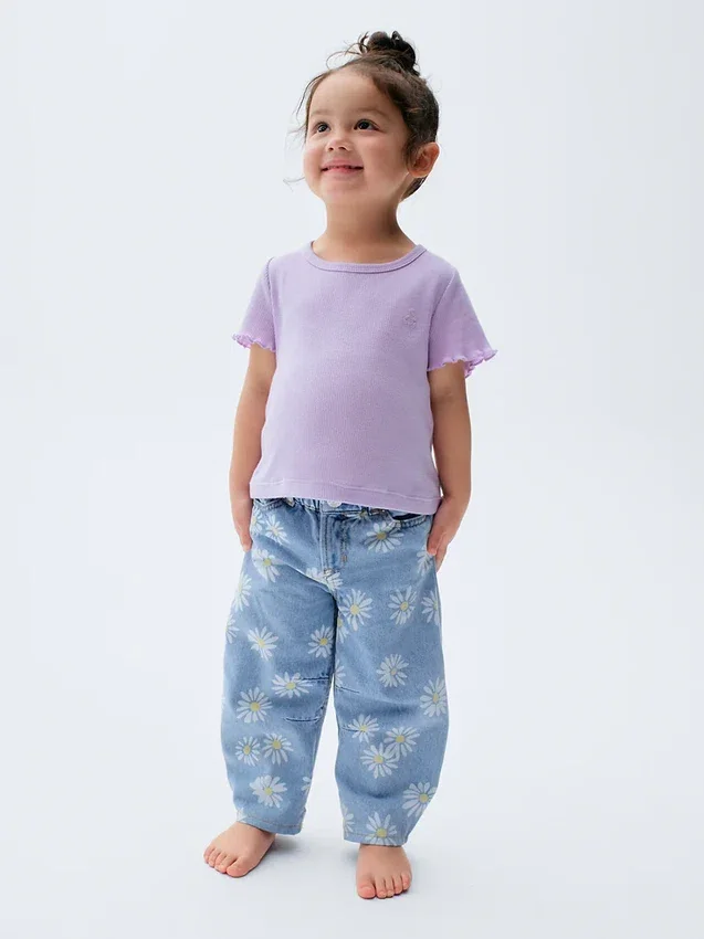 Bebek & Yürümeye Başlayan Çocuklar İçin Daisy Horseshoe Jean'ler